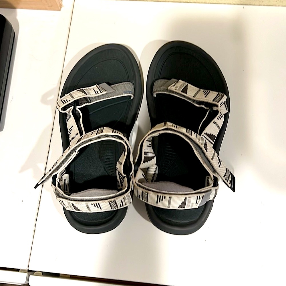 Teva Black and White Patterned Sandals